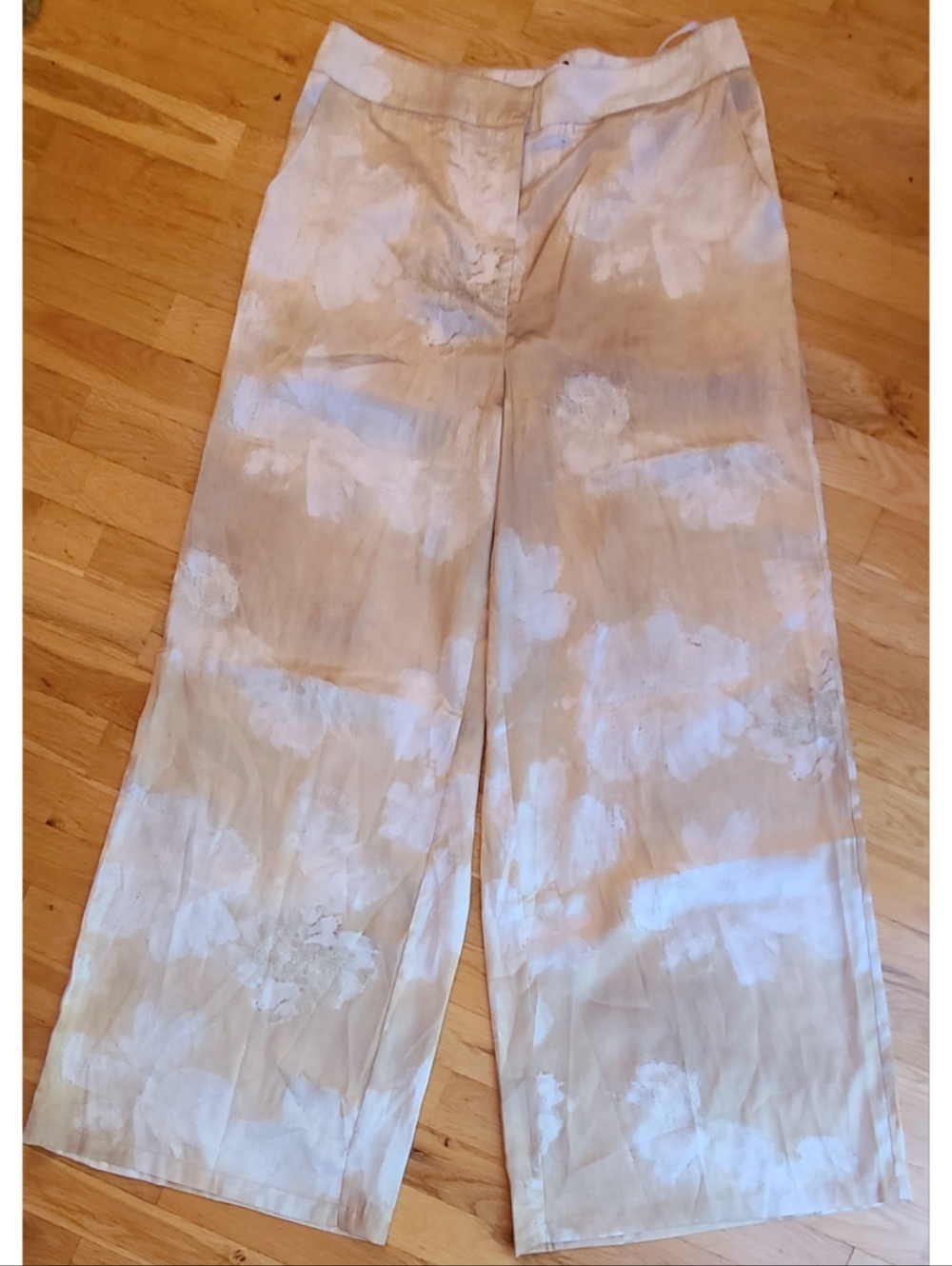 🆕️Commense Romance Floral Printed High Rise Straight Pants Resortwear Large - Picture 9 of 10